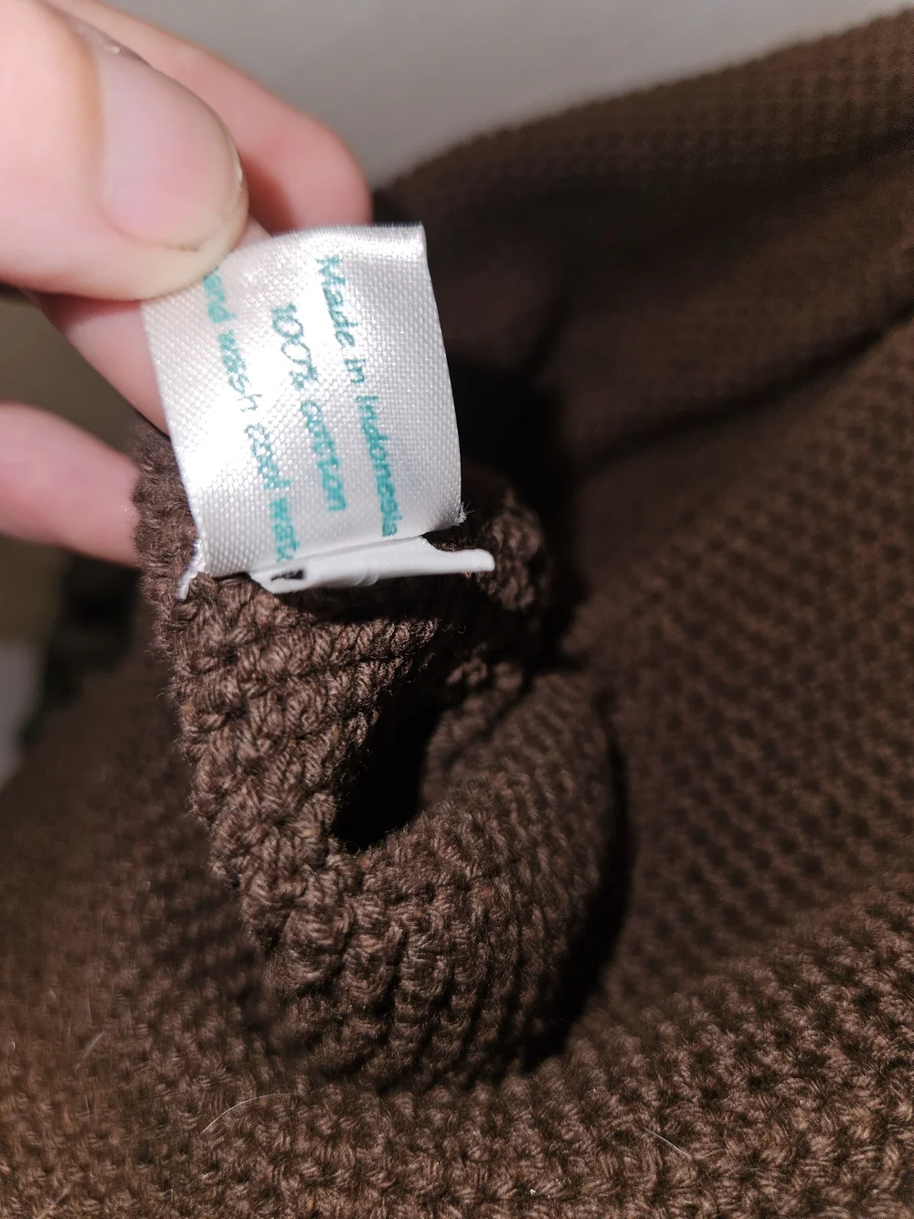Source Unknown Brown Crochet Kids Fedora